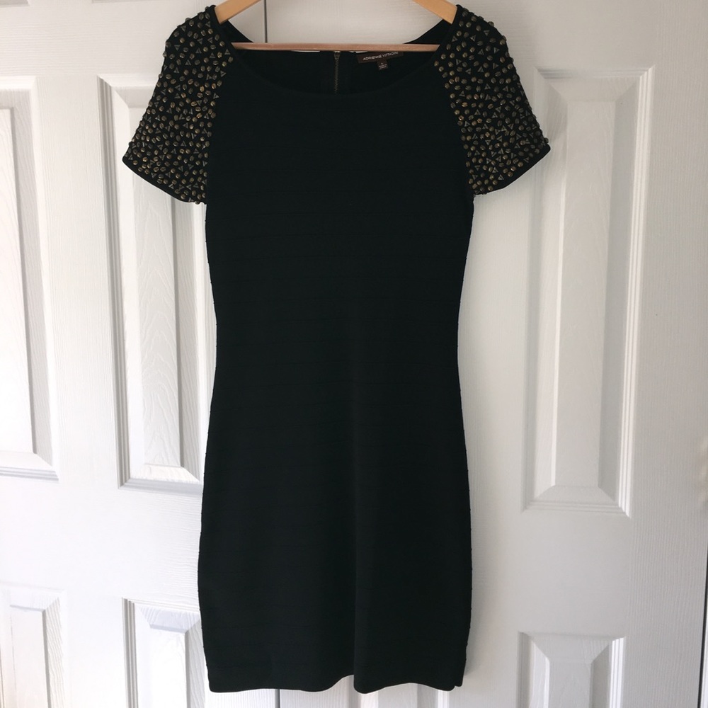 Little Black Dress, Studded Cap Sleeves